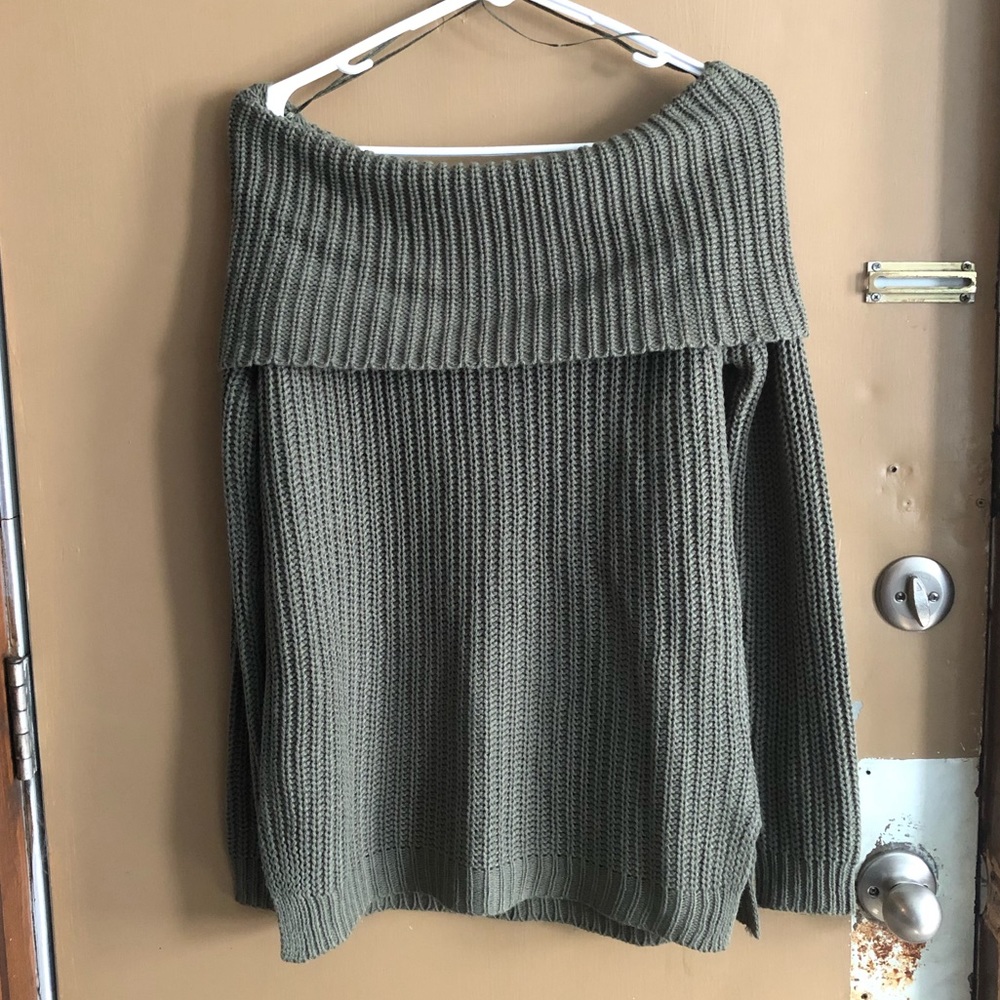 Off the shoulder sweater